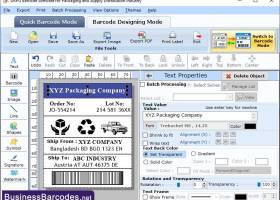 Distribution Barcode Label Application screenshot