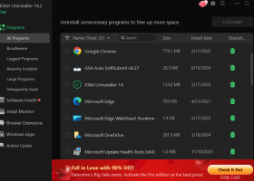 IObit Uninstaller screenshot