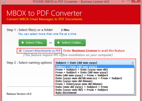 MBOX to PDF Migration Tool screenshot