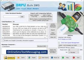 Modems Text Messaging Program screenshot