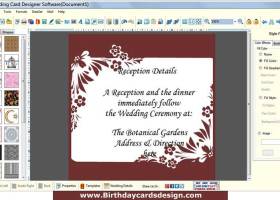 Wedding Cards Design Software screenshot