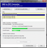 Convert DBX screenshot