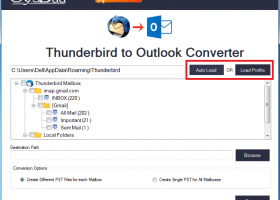 SysBud Thunderbird to Outlook Converter screenshot