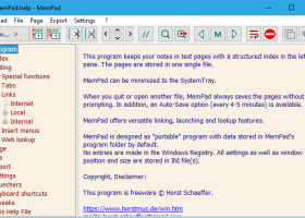 MemPad screenshot
