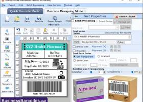 Creating Barcode Label for Healthcare screenshot