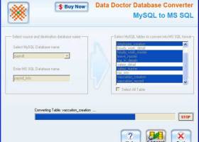 MySQL to Microsoft SQL Converter screenshot