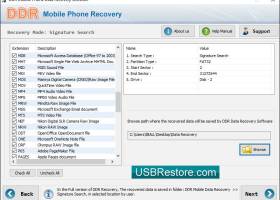 Mobile Phone Restore Software screenshot