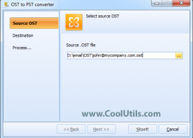 Coolutils OST to PST Converter screenshot