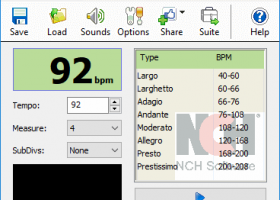 TempoPerfect Computer Metronome screenshot