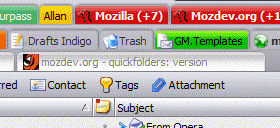 QuickFolders screenshot