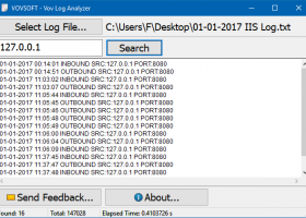 Vov Log Analyzer screenshot