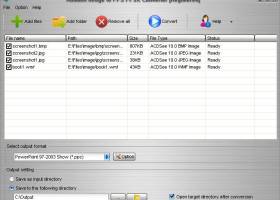 Aostsoft Image to PPS PPSX Converter screenshot