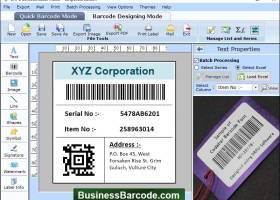 Business Barcode Software screenshot