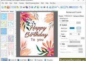 Application for Birthday Card screenshot