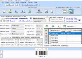 Professional Barcode Sticker Application screenshot