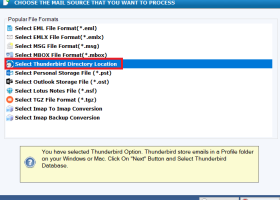 DailySoft Thunderbird to HTML Converter screenshot