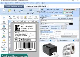 Print Barcode Label Software screenshot