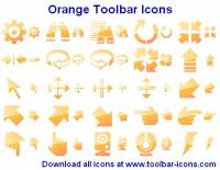 Orange Toolbar Icons screenshot