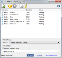 Free WMA to MP3 Changer screenshot