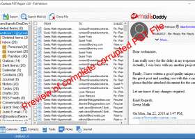 MailsDaddy Outlook PST Repair screenshot