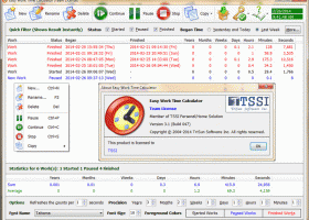 Easy Work Time Calculator screenshot