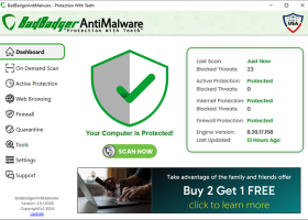 BadBadgerAntiMalware screenshot
