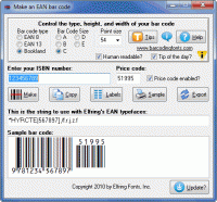 EAN Bar Codes screenshot