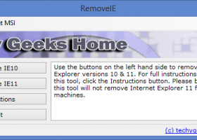 Remove IE screenshot