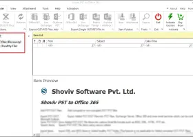 Shoviv PST to Office 365 Migration Tool screenshot