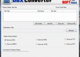 DBX to Outlook Converter screenshot