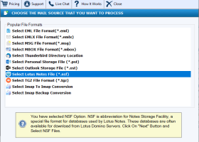 FixVare NSF to EML Converter screenshot