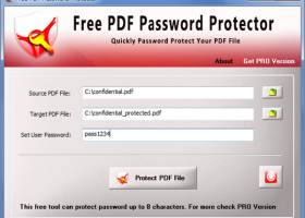 Free PDF Password Protector screenshot