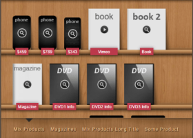 VeryUtils JavaScript Bookshelf Slider screenshot