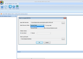 MDF File Repair screenshot