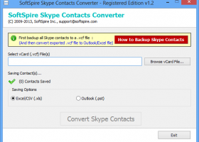 Software4help Skype Contacts Converter screenshot