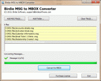 Move MSG to Thunderbird screenshot