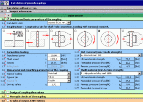 MITCalc Pinned couplings screenshot