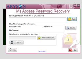 Aryson Access Password Recovery screenshot