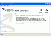 Recovery for SharePoint screenshot