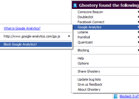 Ghostery for Firefox screenshot