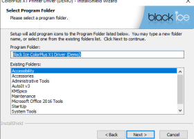 Black Ice ColorPlus Printer Drivers screenshot