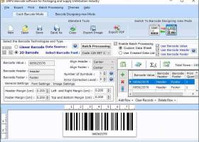 Barcode Software for Goods Packaging screenshot