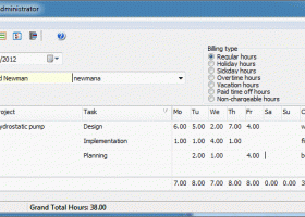 CyberMatrix Timesheets Client/Server screenshot