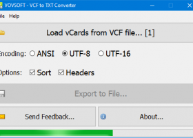 VOVSOFT - VCF Editor screenshot