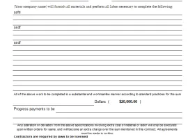 Proposal and Contract Template screenshot