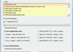 Add MS Outlook Backup to PDF screenshot