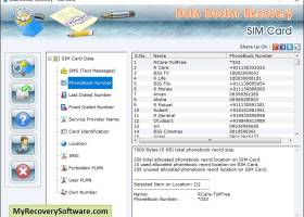 Recovery Software SIM Card screenshot