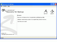 Recovery for Backup screenshot