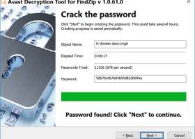 Avast Decryption Tool for FindZip screenshot