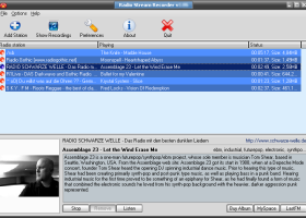 GSA Radio Stream Recorder screenshot